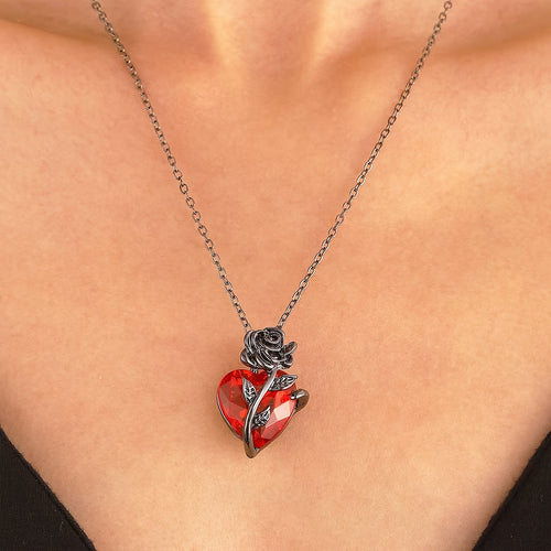 Love Rose Necklace Elegant Gift